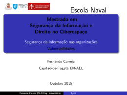 Segurança da informação nas