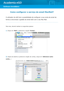 Como configurar o serviço de email MacMail?