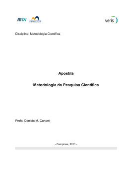Apostila - Metodologia - Profa Daniela