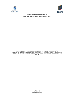 Plano Municipal de Saneamento B&aacute;sico