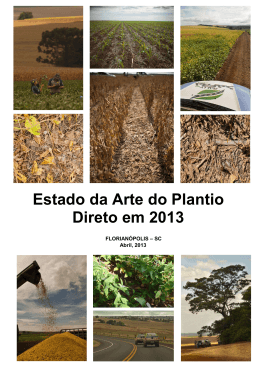 Estado da Arte do Plantio Direto em 2013