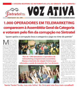 1.000 OPERADORES EM TELEMARKETING