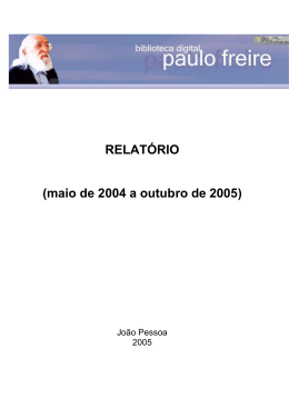 a cr&iacute;tica - Biblioteca Digital Paulo Freire