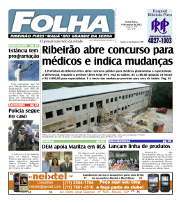 Edi&ccedil;&atilde;o: 1648 De - Folha Ribeir&atilde;o Pires