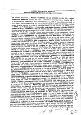 acordocoletivoccv - Sindicato dos Bancários de Porto Alegre e Região