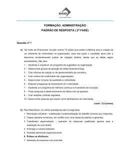 FORMA&Ccedil;&Atilde;O: ADMINISTRA&Ccedil;&Atilde;O PADR&Atilde;O DE RESPOSTA ( 2 FASE)