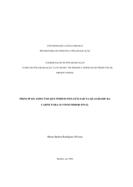 PRINCIPAIS ASPECTOS QUE PODEM INFLUENCIAR