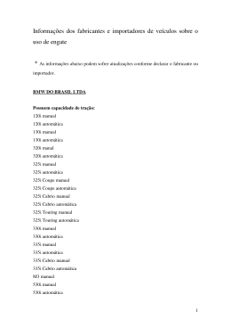 Ve&iacute;culos que podem usar engate