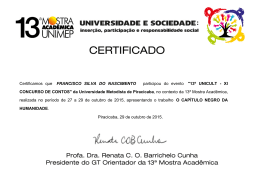 Certificamos que FRANCISCO SILVA DO NASCIMENTO