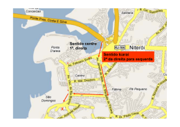 Sentido Icara&iacute; 2&ordf; da direita para esquerda Sentido centro 1&ordf;. direita X
