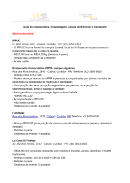 Guia de restaurantes, hospedagem, caixas eletr&ocirc;nicos e