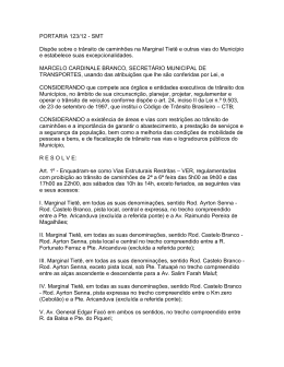 PORTARIA 123/12 - SMT Dispõe sobre o trânsito de