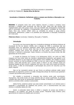 Juventude e cidadania