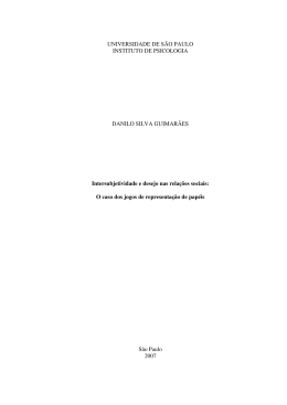 Intersubjetividade e desejo nas rela&ccedil;&otilde;es sociais: o caso dos jogos