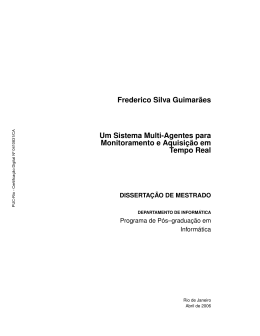 Frederico Silva Guimarães Um Sistema Multi-Agentes