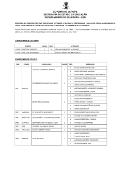 Resultado - sele&ccedil;&atilde;o de profissionais - Seed