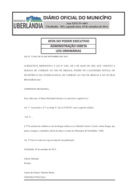 Edi&ccedil;&atilde;o 4493 - Prefeitura Municipal de Uberl&acirc;ndia