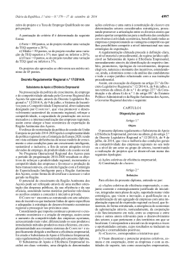 Decreto Regulamentar Regional n.º 17/2014/A