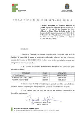PORTARIA No 1330 DE 09 DE SETEMBRO DE 2014