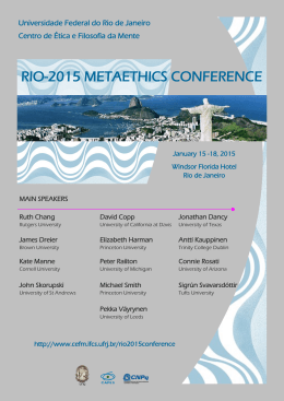 RIO-2015 METAETHICS CONFERENCE - cefm