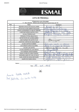 Macro 11 Lista de presença