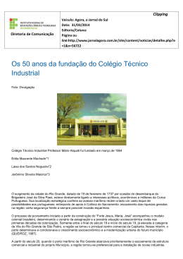 Os 50 anos da fundação do Colégio Técnico Industrial