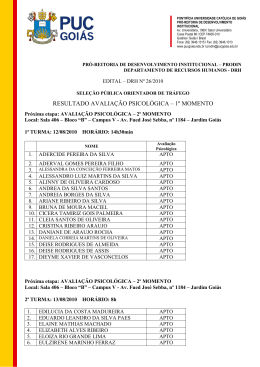 Resultado - Aval.Psic. I - ORIENTADOR - TIMBRADO
