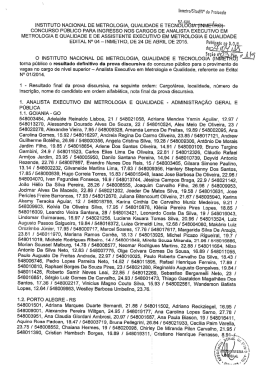 Resultado Definitivo das Provas Discursivas