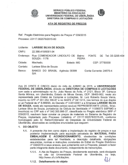 Larisse Silva de Souza - Diretoria de Compras e Licita&ccedil;&otilde;es