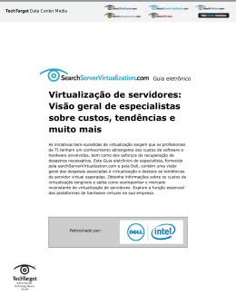 Virtualização de servidores: Visão geral de especialistas