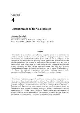 Virtualiza&ccedil;&atilde;o: da teoria a solu&ccedil;&otilde;es