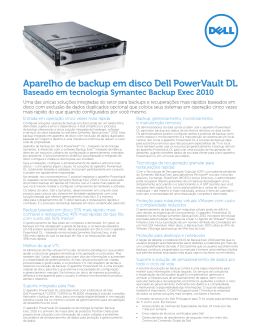 Aparelho de backup em disco Dell PowerVault DL - IT-One