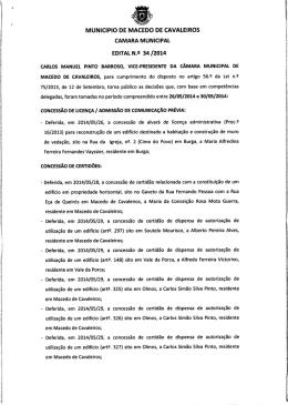 Edital n.º 34-2014 - Macedo de Cavaleiros