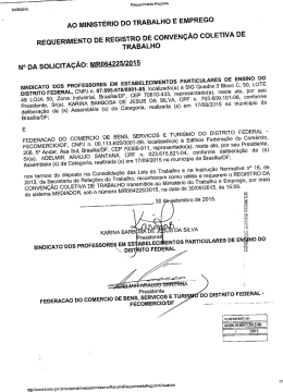 Creches Conveniadas 2015/2016 - SINPROEP