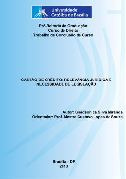 Gleidson da Silva Miranda - Universidade Cat&oacute;lica de Bras&iacute;lia