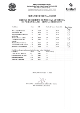 Resultado - Unifal-MG