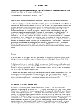 Hist&oacute;rias em quadrinhos a partir da experi&ecirc;ncia - Ceart
