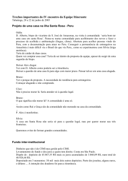 ) Projeto de uma casa na ilha Santa Rosa