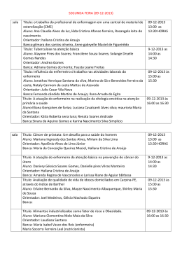 Apresenta&ccedil;&atilde;o do TCC Enfermagem