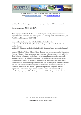 UnED Nova Friburgo tem aprovado projeto no - ADCEFET-RJ