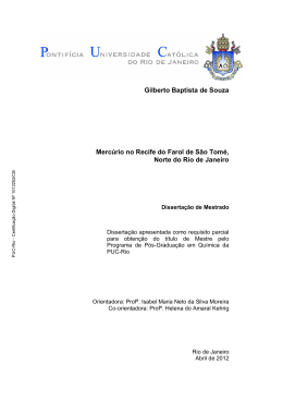 Gilberto Baptista de Souza Merc&uacute;rio no Recife do Farol de
