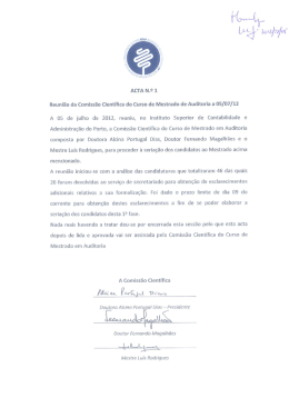 Mestrado em Auditoria