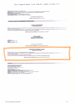 &Oacute;rg&atilde;o de divulga&ccedil;&atilde;o do Municipio - Ano XIX - Edi&ccedil;&atilde;o 4817