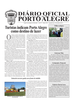 di&aacute;rio oficial porto alegre