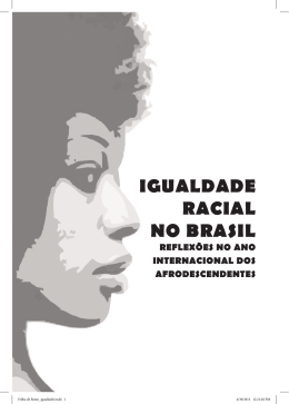 IGUALDADE RACIAL NO BRASIL - Minist&eacute;rio das Rela&ccedil;&otilde;es Exteriores