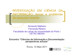 Armando Malheiro e Fernanda Ribeiro (em PDF)