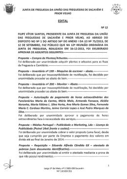 al - Uni&atilde;o das Freguesias de Sacav&eacute;m e Prior Velho