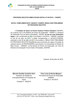 Edital complementar 005