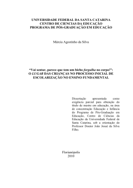 SILVA, M&aacute;rcia Agostinho da (Mestrado, 2010)