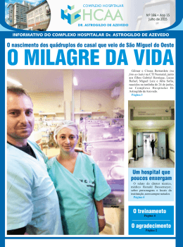 complexo hospitalar - Hospital de Caridade Dr. Astrogildo de Azevedo